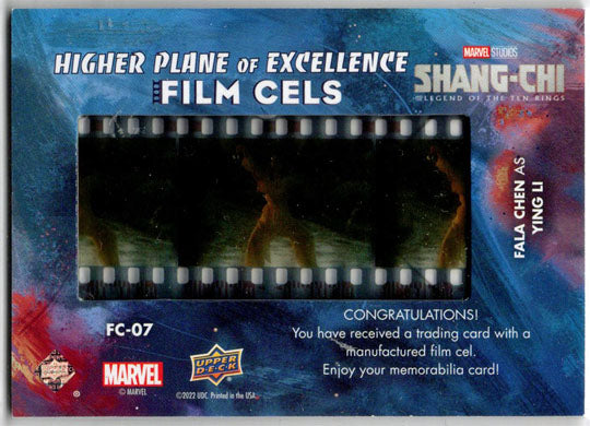 2023 Upper Deck Marvel Shang-Chi Film Cels Card FC-07 Fala Chen as Ying Li