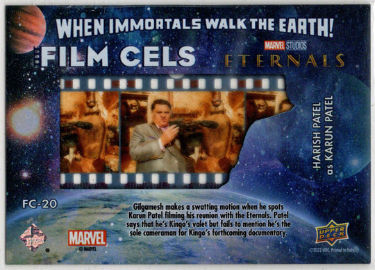 2023 Upper Deck Marvel Eternals Film Cels Card FC-20 Harish Patel as Karun Patel