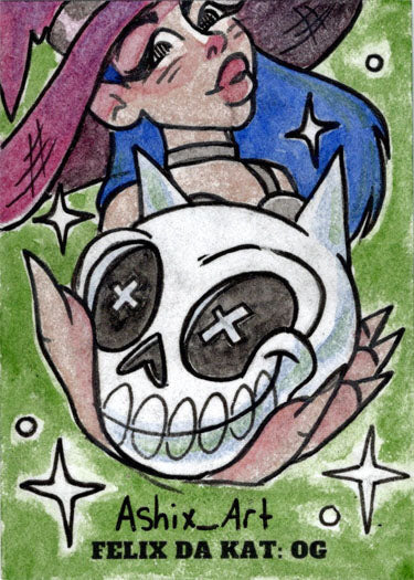 2023 5finity Felix Da Kat:  OG Sketch Card Ashlianna Felix