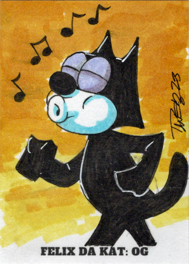 2023 5finity Felix Da Kat:  OG Sketch Card Dave Beaty V1