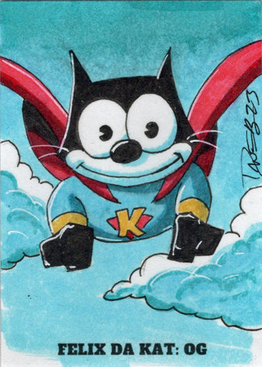 2023 5finity Felix Da Kat:  OG Sketch Card Dave Beaty V3