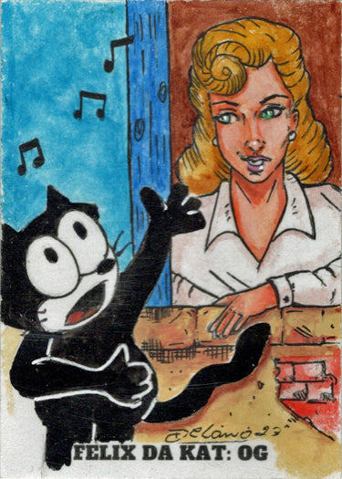 2023 5finity Felix Da Kat:  OG Sketch Card Delanio Dourado V2