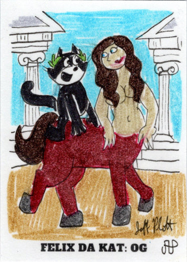 2023 5finity Felix Da Kat:  OG Sketch Card Jeff Plotkin V5