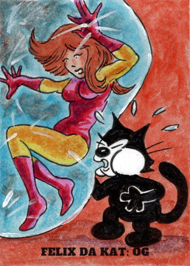 2023 5finity Felix Da Kat:  OG Sketch Card Kelly Everaert V2