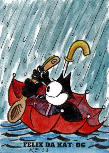 2023 5finity Felix Da Kat:  OG Sketch Card Kelly Everaert V3