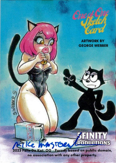 2023 5finity Felix Da Kat:  OG Sketch Card Mike Mastermaker V2