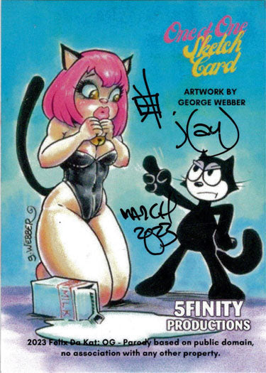 2023 5finity Felix Da Kat:  OG Sketch Card j(ay) V1