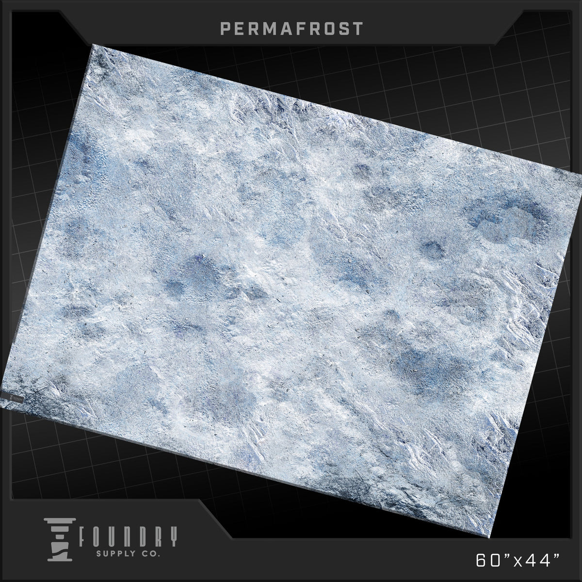 Foundry Supply Co. Wargames Playmat: 44"x60" - Permafrost
