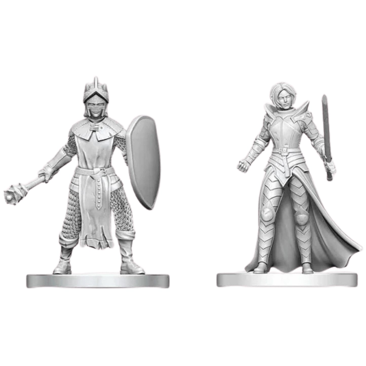 Nolzur's Marvelous Miniatures - Unpainted: Black Gauntlet & Zhentilar Paladin of Bane