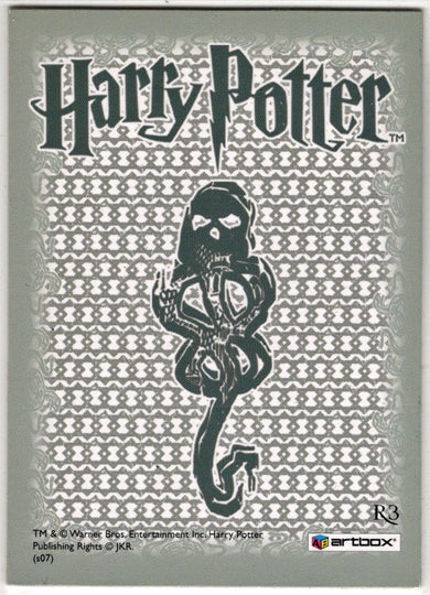 World of Harry Potter In 3D 1st Edition Lenticular Subset Card R3 Tom Riddle
