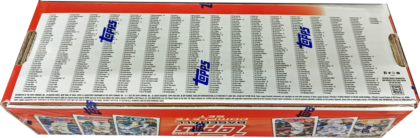 2023 Topps Baseball Complete 660 Card Factory Set + 5 Card Parallel Pack