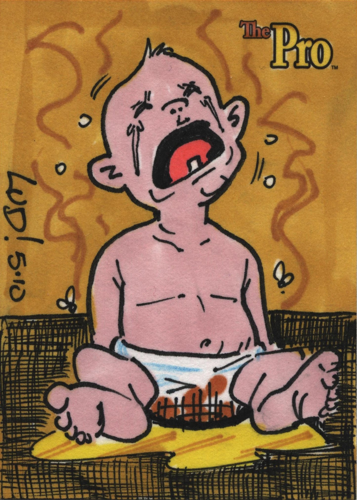 2010 5finity The Pro Factory Sketch Card by Lud Hughes