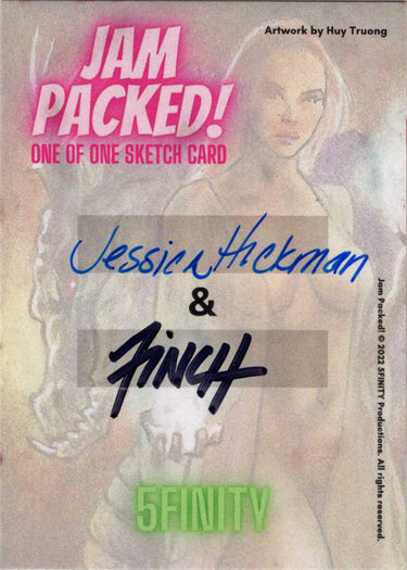 2023 5finity Jam Packed! Dual Artist Sketch Card Jessica Hickman/Patrick Finch