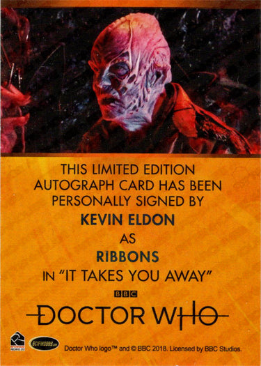 2022 Doctor Who Series 11 & 12 Kevin Eldon Bordered Autograph Card