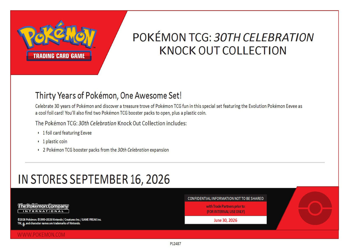 Pokemon Mega Evolution ME30: 30th Celebration Knockout Collection