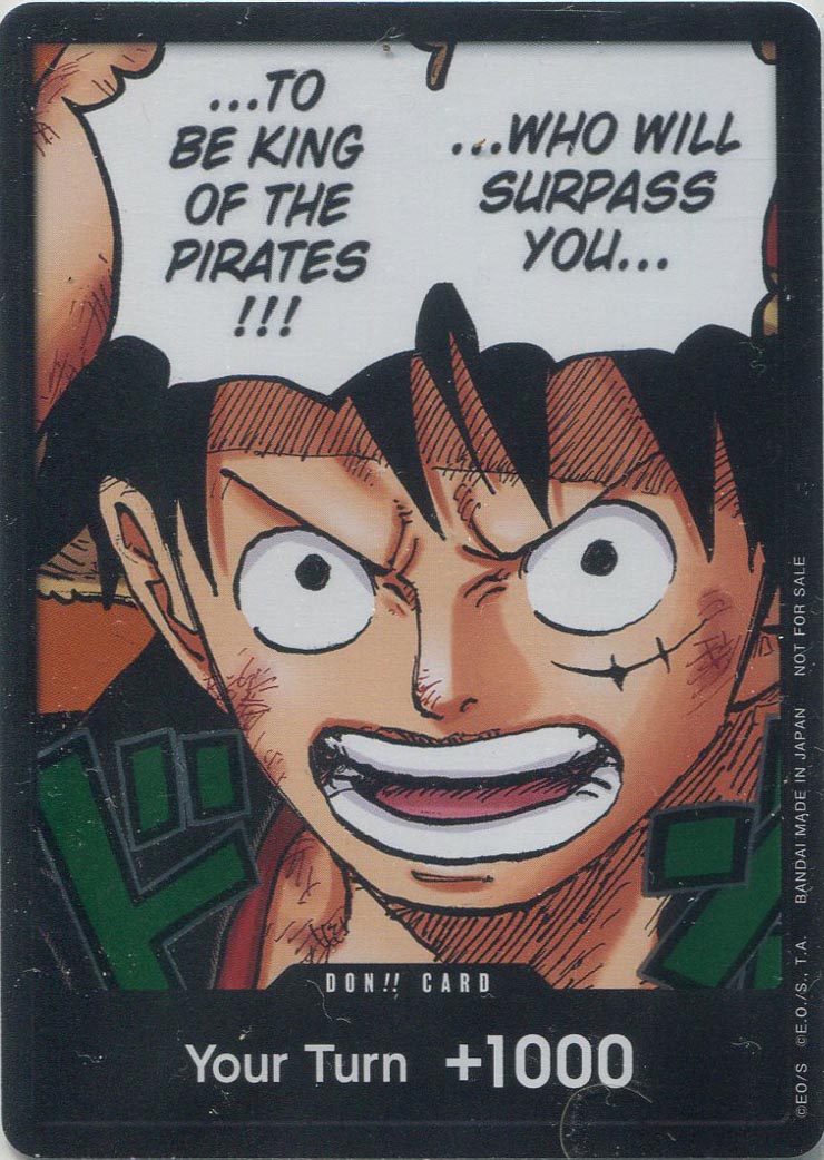 One Piece TCG DON!! Card (Monkey.D.Luffy) (1st Anniversary DON!! Card Pack)