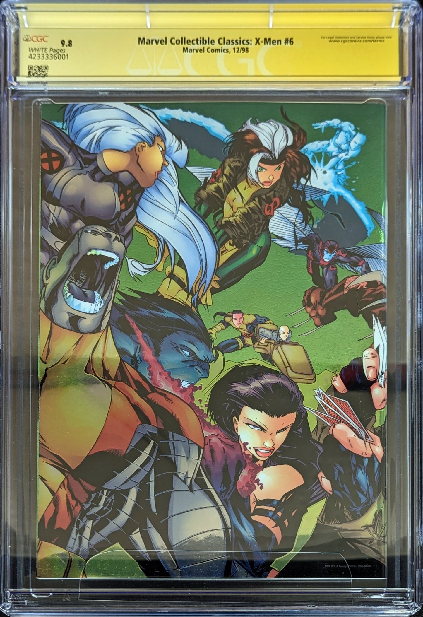 Marvel Collectible Classics #6 (X-Men #1 Chrome) CGC 9.8 Signed by Chris Claremont