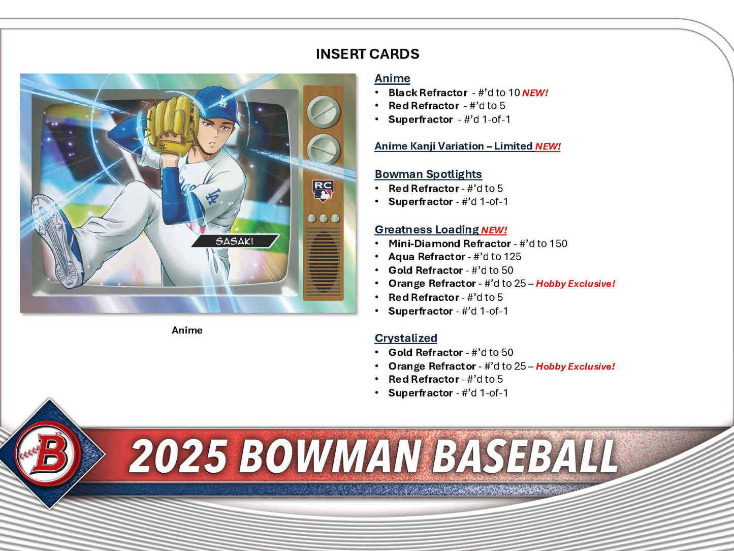 2025 Topps Bowman Baseball Hobby Box