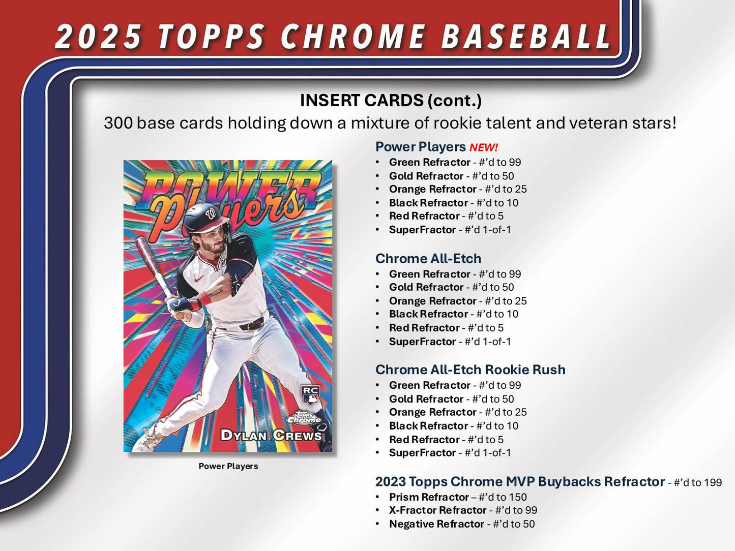 2025 Topps Chrome Baseball Hobby Pack