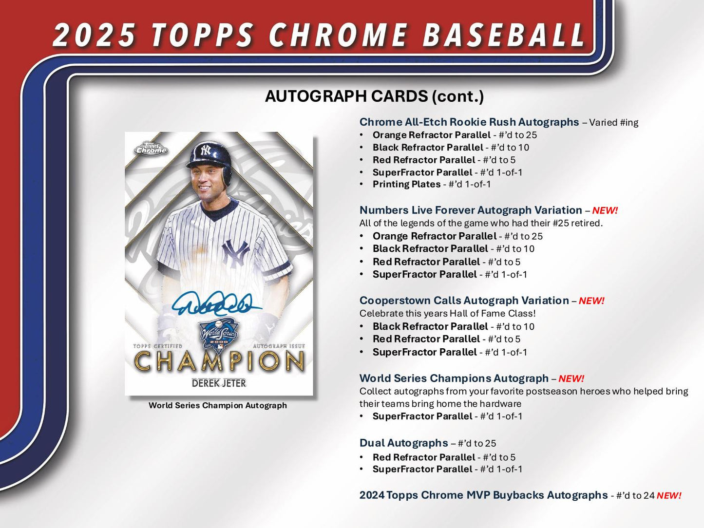2025 Topps Chrome Baseball Hobby Pack