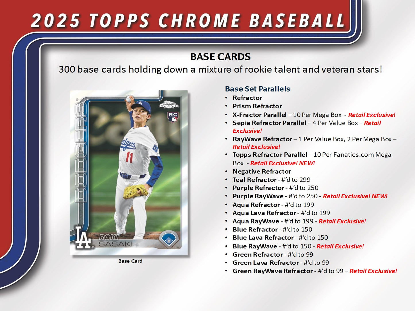 2025 Topps Chrome Baseball Mega Box