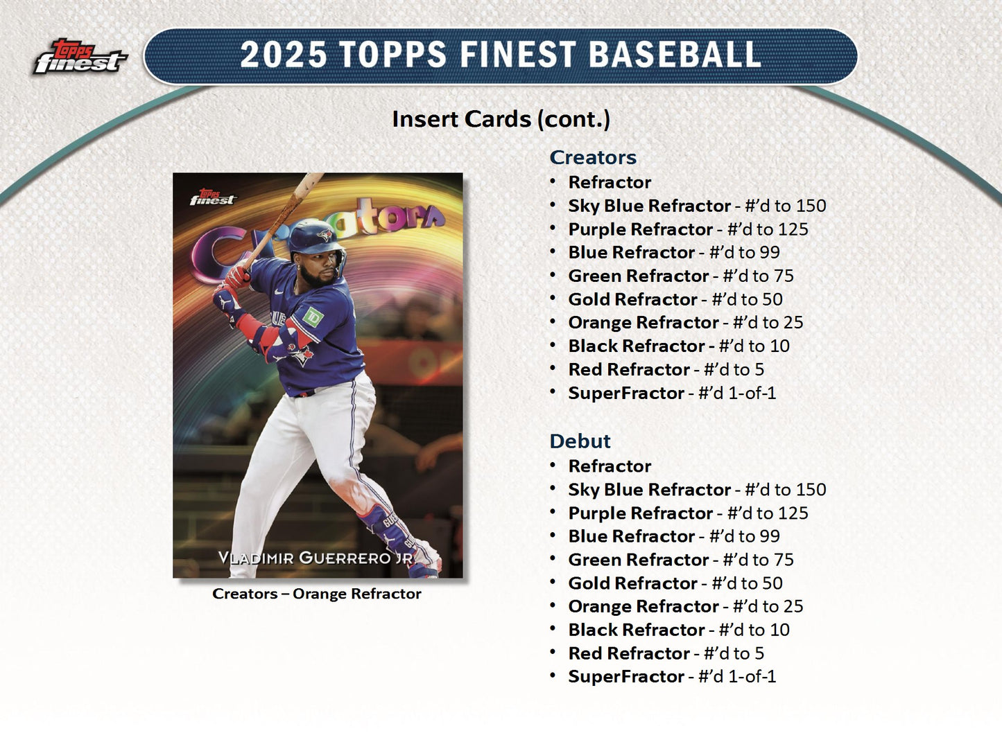 2025 Topps Finest MLB Baseball Hobby Box
