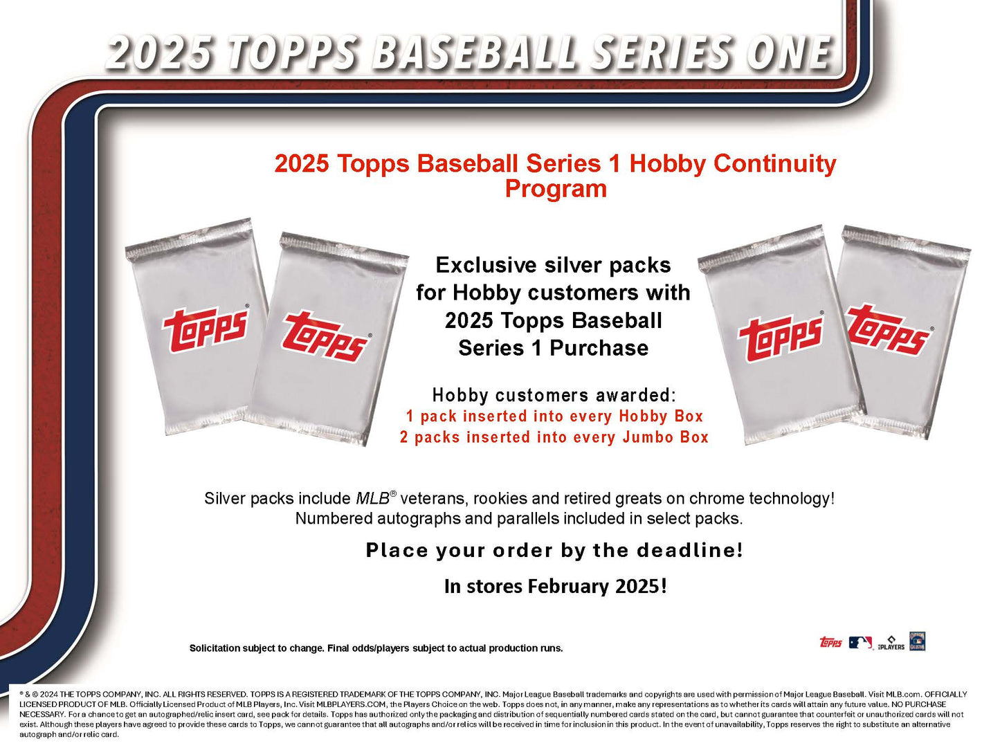 2025 Topps Series 1 Baseball HTA Jumbo Pack