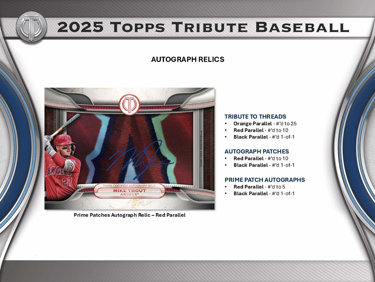 2025 Topps Tribute Baseball Hobby Box