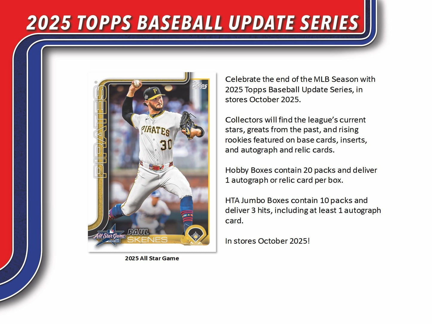 2025 Topps Update Baseball HTA Jumbo Box