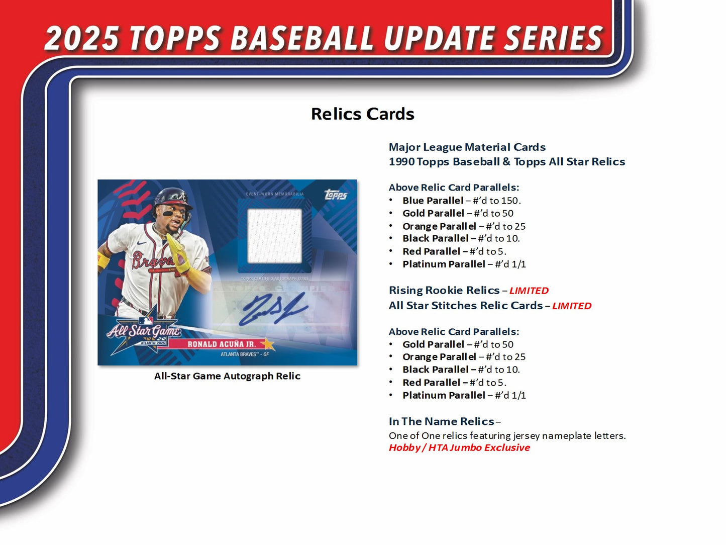 2025 Topps Update Baseball HTA Jumbo Box
