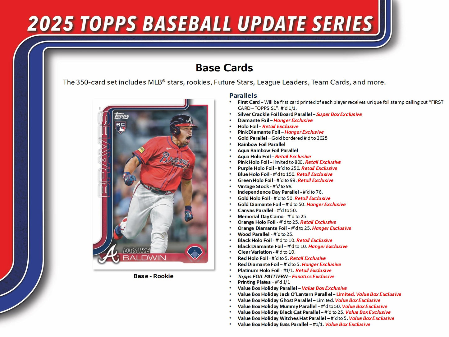 2025 Topps Update Baseball Value Blaster Box