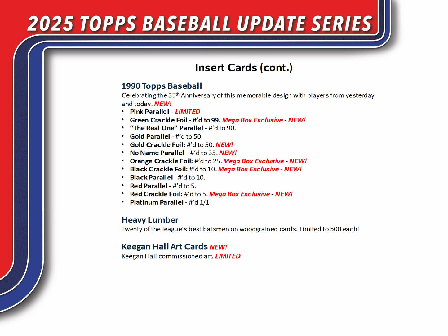 2025 Topps Update Baseball Value Blaster Box