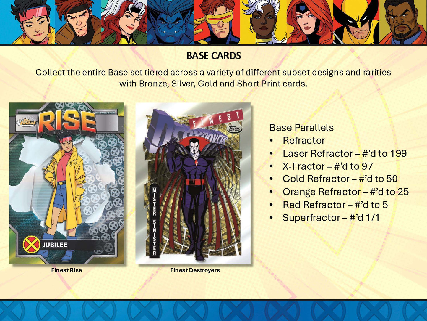 2025 Topps Marvel X-Men '97 Finest Hobby Box
