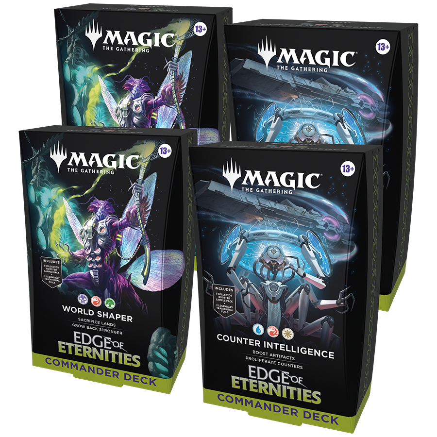 Magic MTG Edge of Eternities - Commander Deck Case with 4 Decks