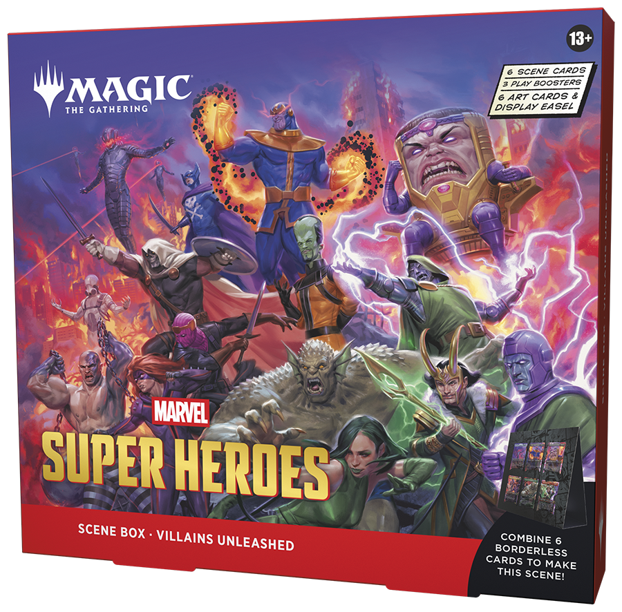 marvel mtg booster box 2026 Wizards Magic MTG Marvel Super Heroes Villains Unleashed Scene Bo –  Digital Heroes