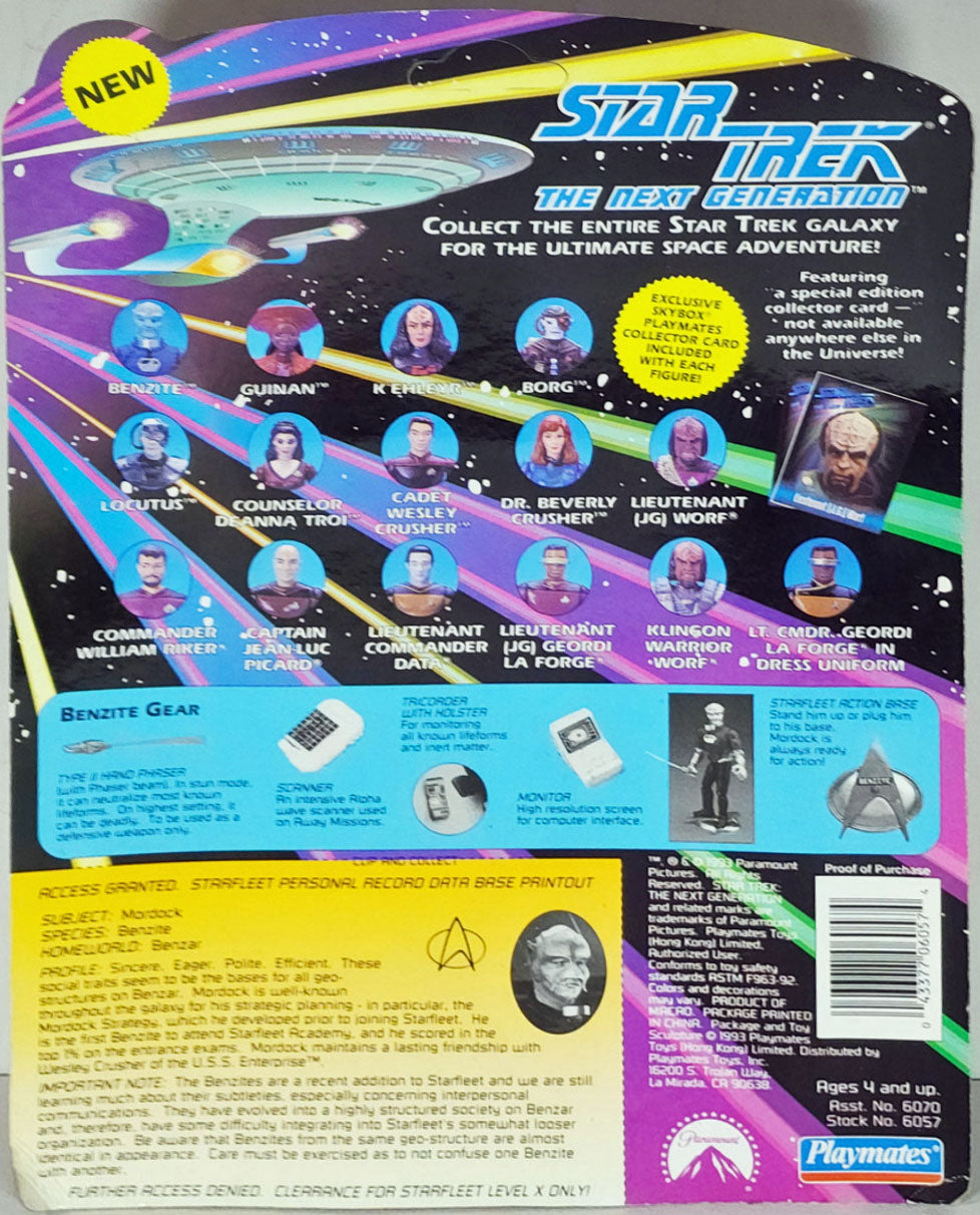 1993 Playmates Star Trek The Next Generation Mordock the Benzite
