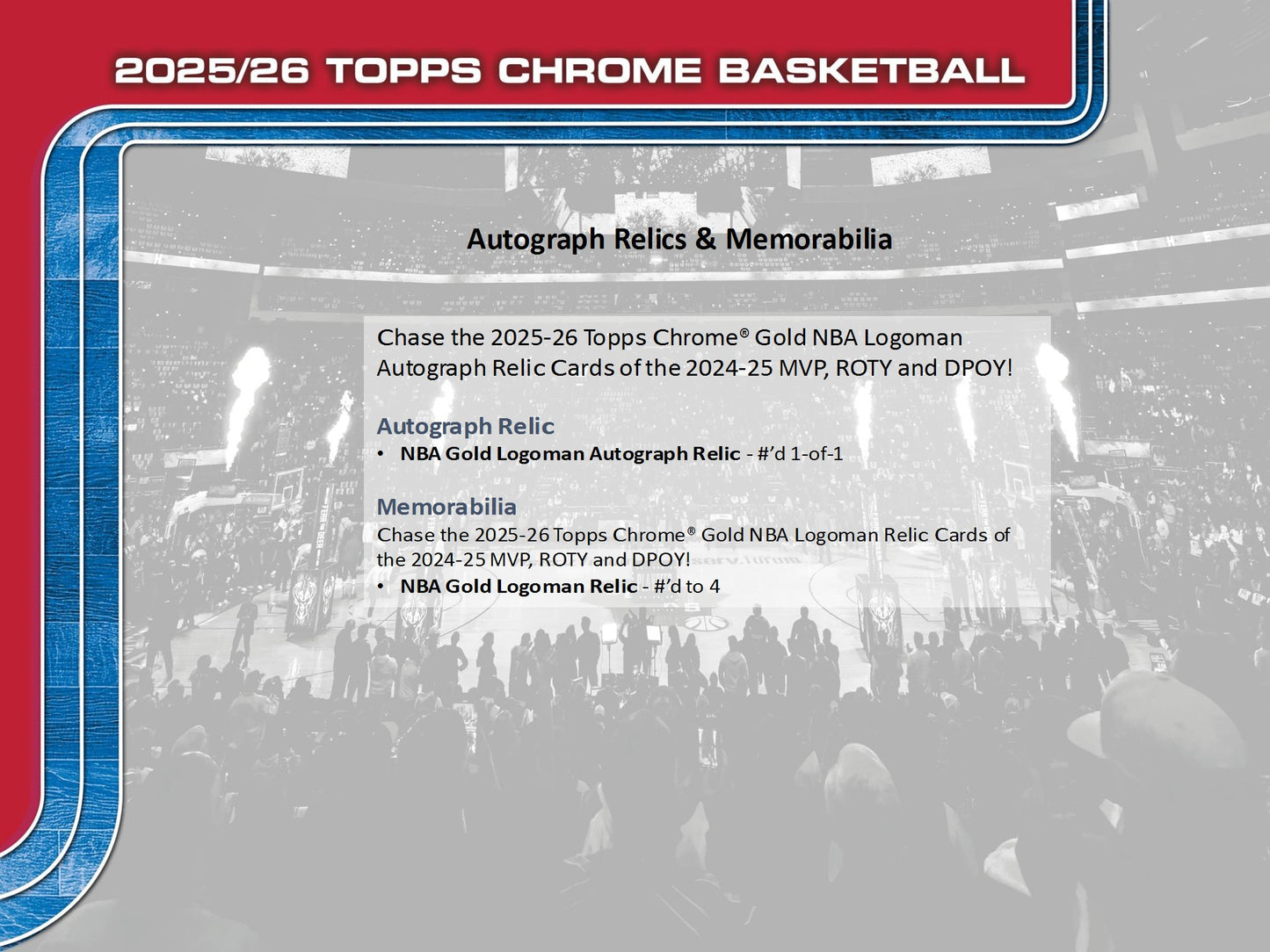 2025-26 Topps Chrome NBA Basketball Mega Box