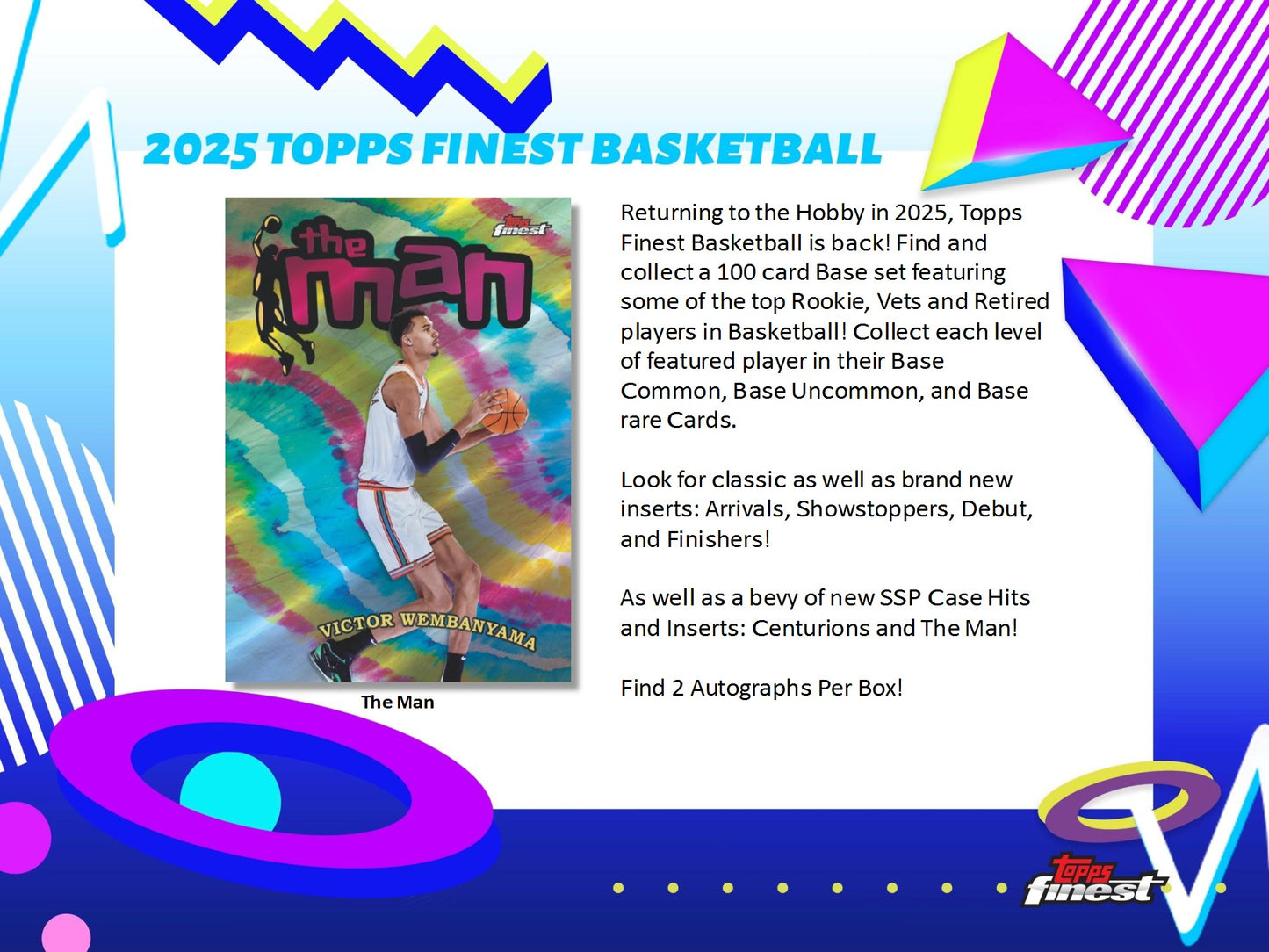 2024-25 Topps Finest NBA Basketball Hobby Box