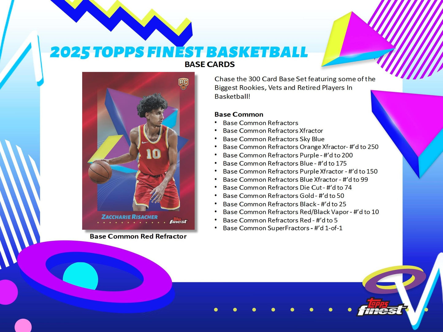 2024-25 Topps Finest NBA Basketball Hobby Box