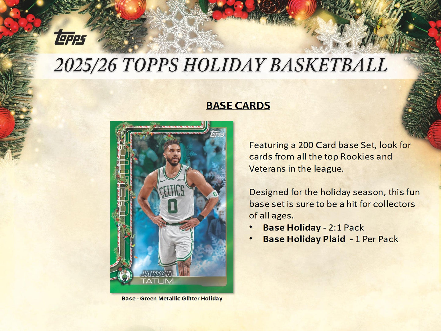 2025-26 Topps NBA Basketball Holiday Countdown Calendar