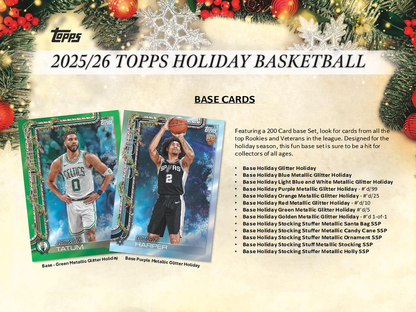 2025-26 Topps NBA Basketball Holiday Mega Box