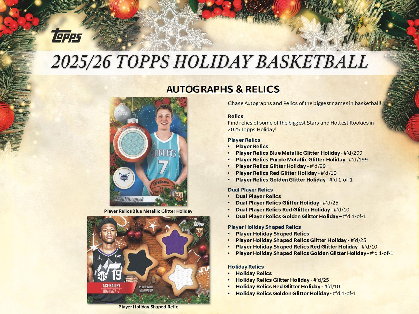 2025-26 Topps NBA Basketball Holiday Mega Box