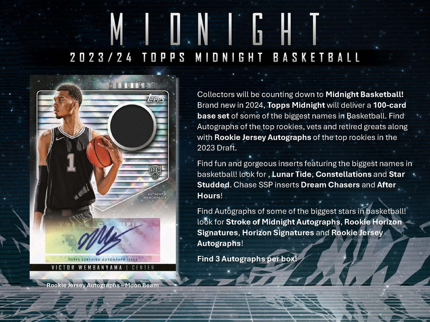 2024-25 Topps Midnight Basketball Hobby Box