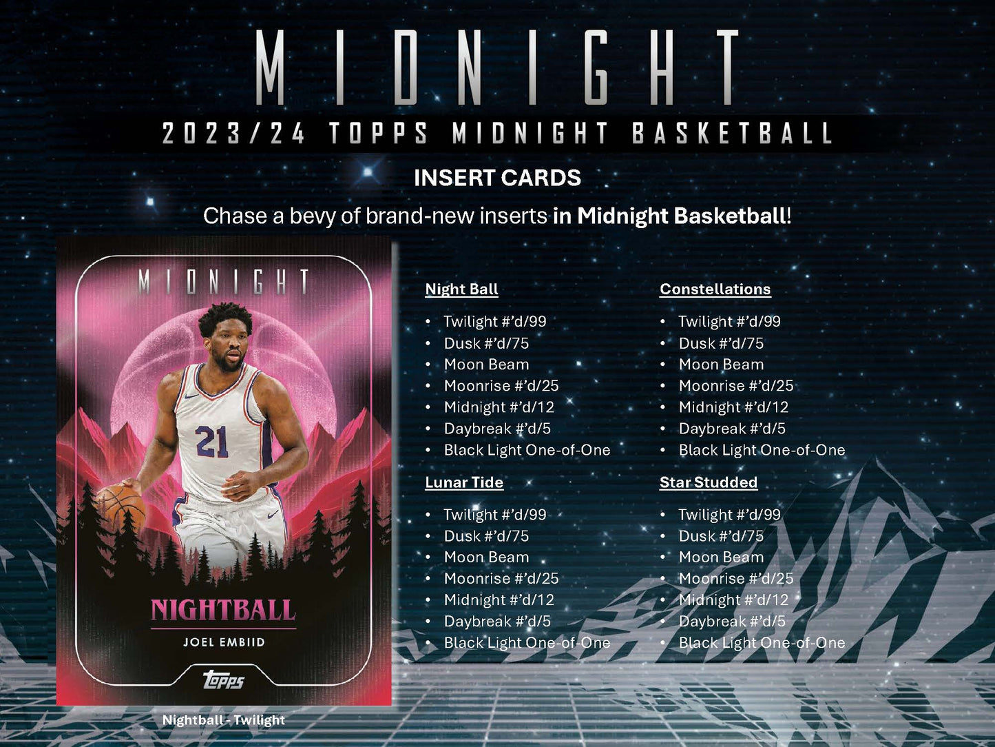 2024-25 Topps Midnight Basketball Hobby Box
