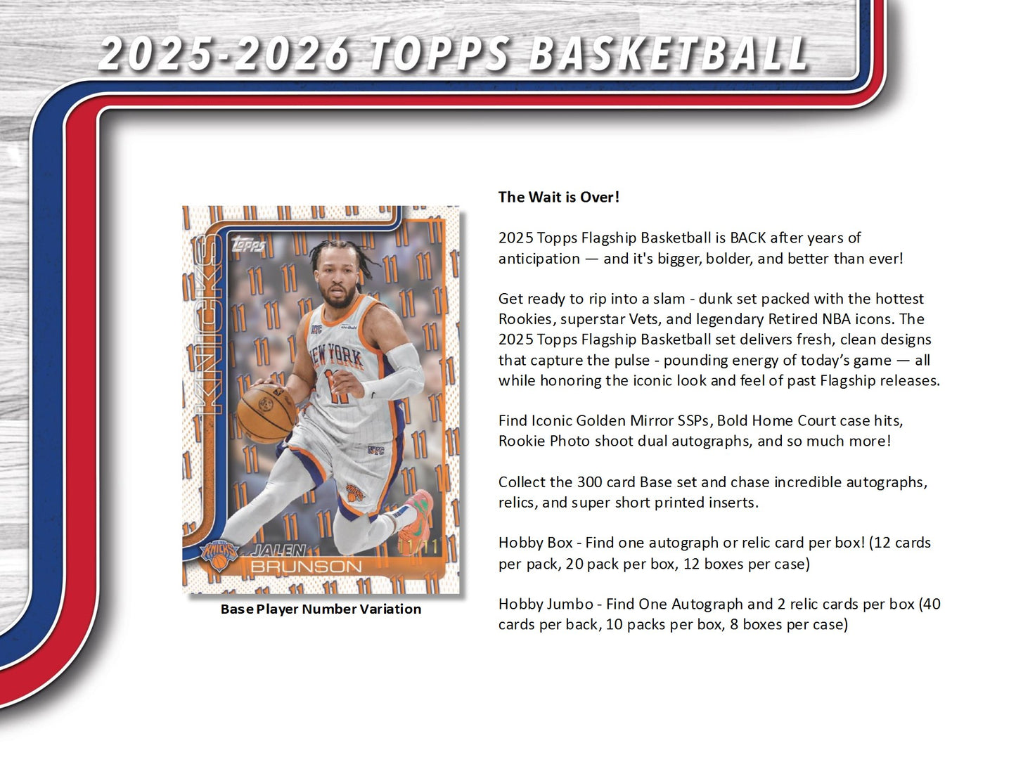 2025-26 Topps NBA Basketball HTA Jumbo Box