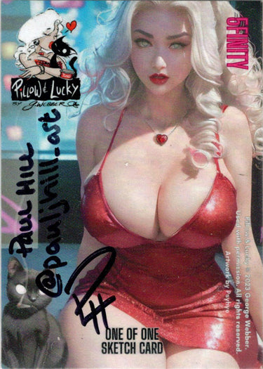 Pillow & Lucky 5finity 2023 Sketch Card Paul Hill V3
