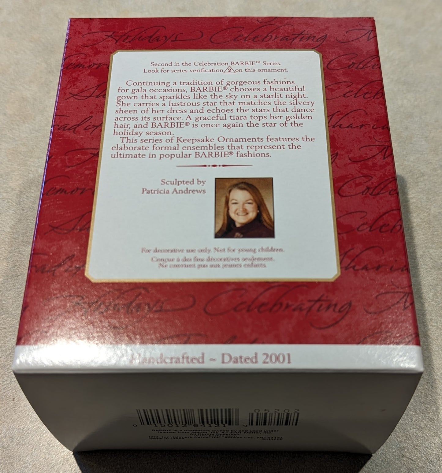 Hallmark Ornament 2001 Celebration Barbie 2nd Edition
