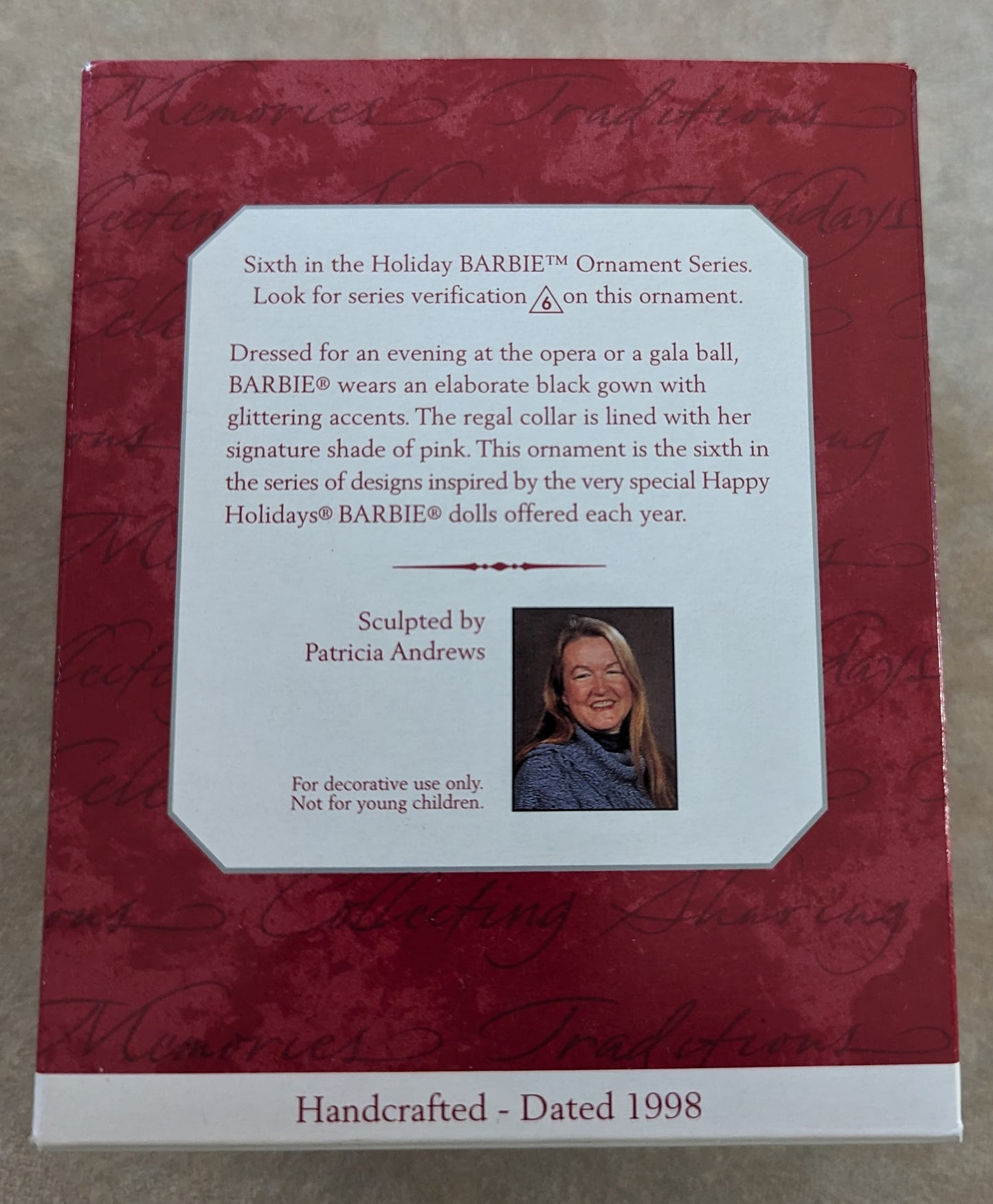Hallmark Ornament 1998 Holiday Barbie 6th