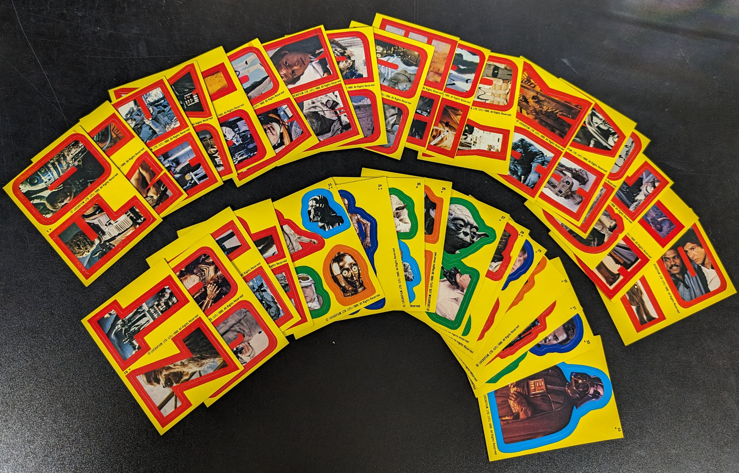 1980 Topps Star Wars The Empire Strikes Back Series 1 Card & Sticker Set