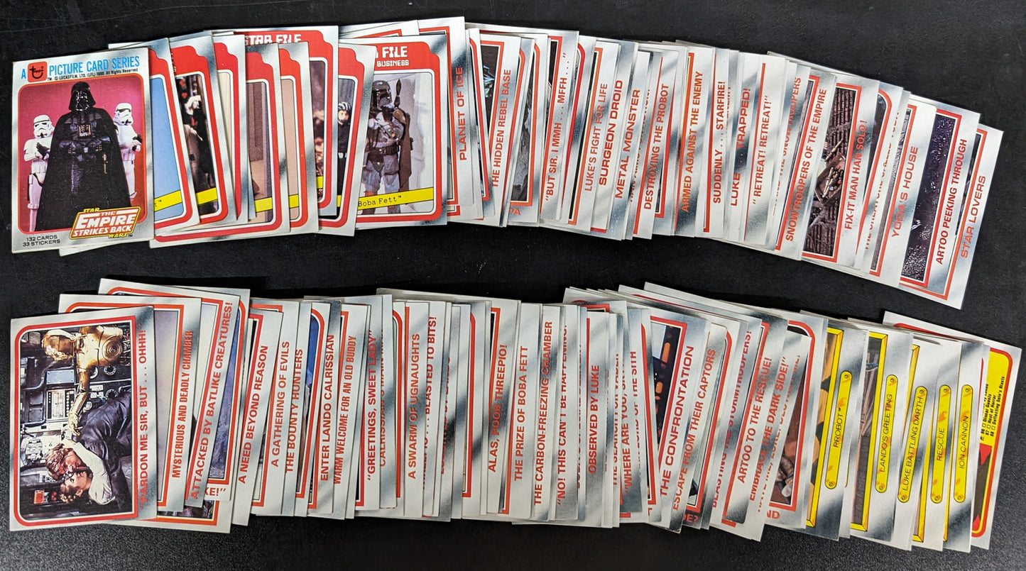 1980 Topps Star Wars The Empire Strikes Back Series 1 Card & Sticker Set